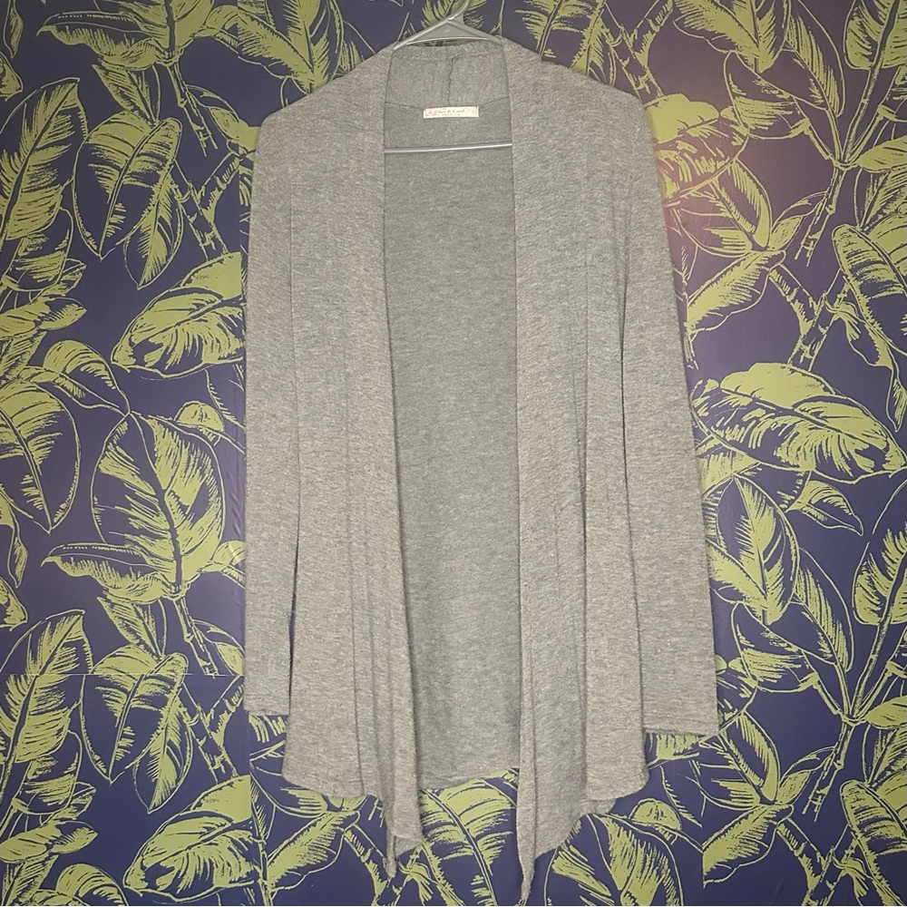 Chris & Carol Gray Lightweight Knit Cardigan